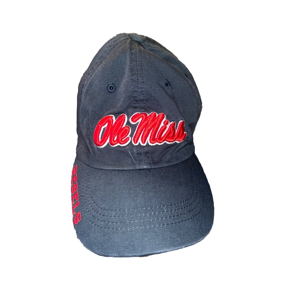 Ole Miss Rebels Hat Men One Size Script Gym Russell Core Cap -adjustable